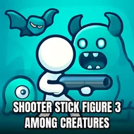 Shooter Stick Figure 3 Among Creatures - Stickman Shooting game